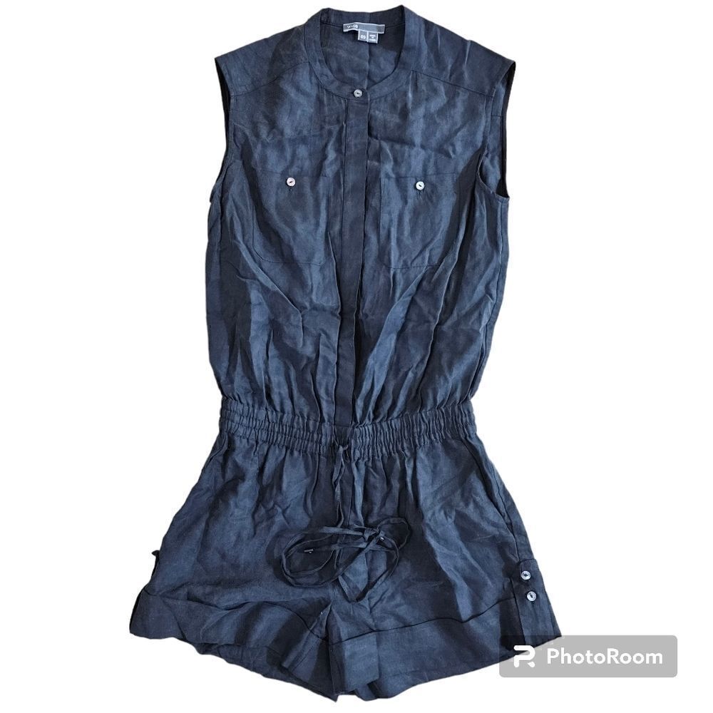 Vince Women's Gray Sleeveless Romper Size 00